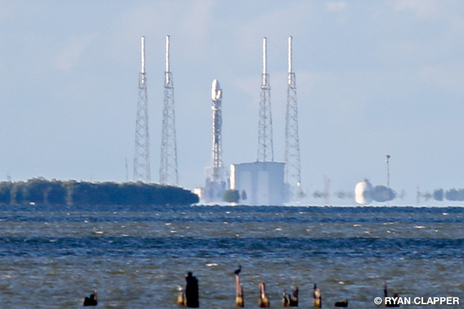 Falcon 9 Rocket Launch Scrub