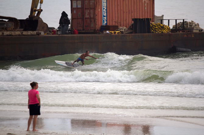 surfing the gulf